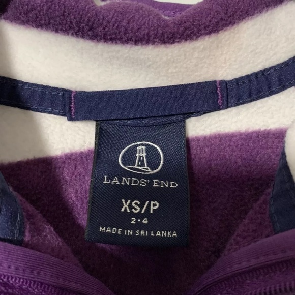 Lands End womens Popover fleece jacket S - Picture 2 of 4